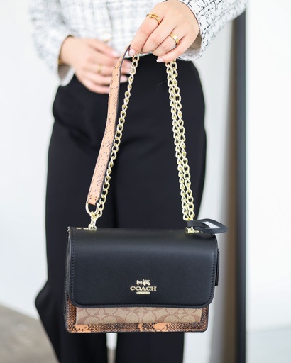[BAG375-Apricot-Black] BAG 375 (Apricot-Black)