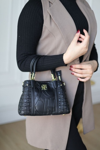 [BAG146FLOWER-BLACK] BAG 146 (Flower-Black)