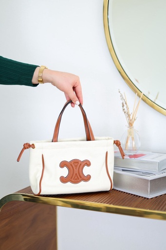 [BAG 406-White-Brown] BAG 406 (White-Brown)