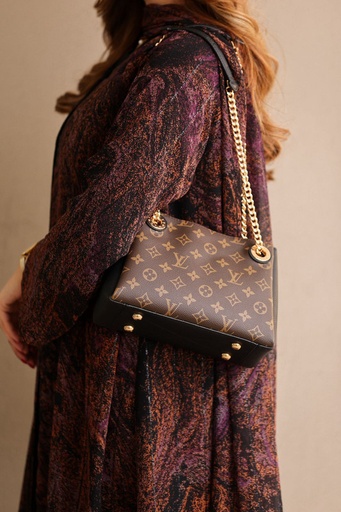 [BAG 636-Black-Flower] BAG 636 (Black-Flower)